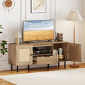 TV Stand for 60 Inch TV with Cabinets and Storage Shelf