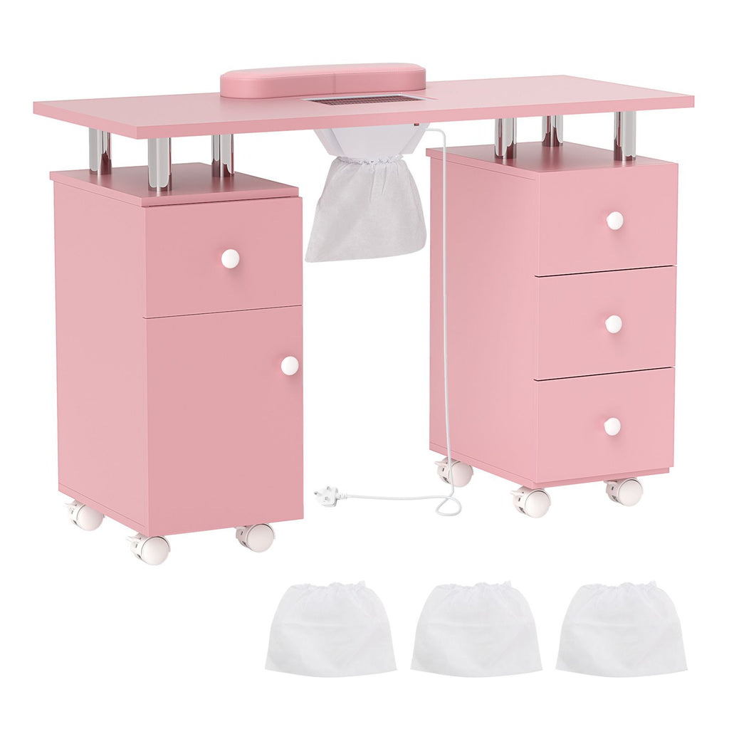 Manicure Table Nail Desk with Electric Dust Collector