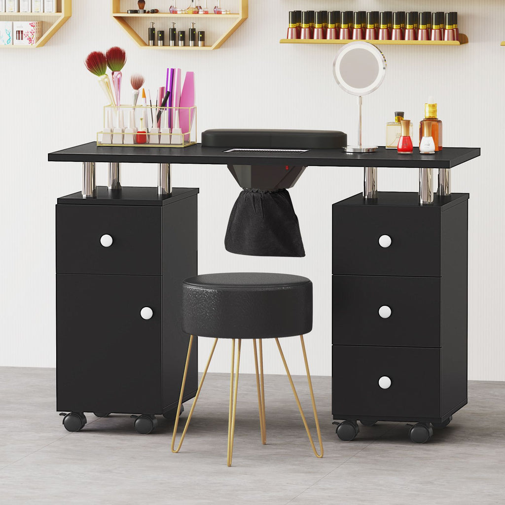 Manicure Table Nail Desk with Electric Dust Collector