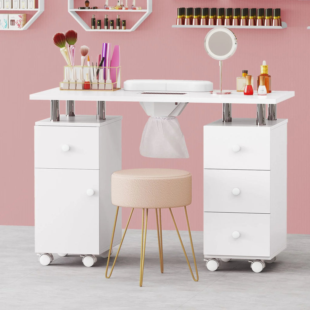 Manicure Table Nail Desk with Electric Dust Collector